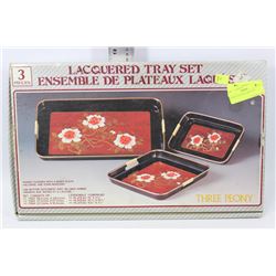 RETRO LAQUERED TRAY SET