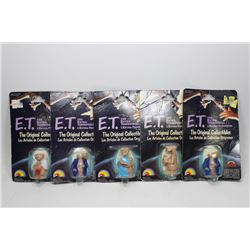 TRAY OF COLLECTIBLE E.T. FIGURES STILL IN BOX