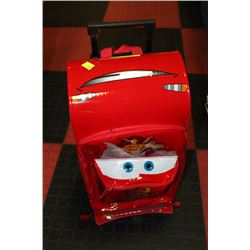 CHILDREN'S "CARS" SUITCASE ON WHEELS
