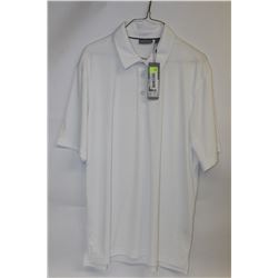 ASHWORTH WHITE GOLF SHIRT SIZE:L