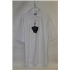 Image 1 : FJ HERRINGBONE WHITE GOLF SHIRT SIZE:XL