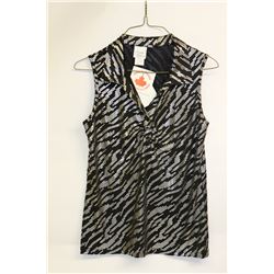 DEXIM WOMENS SLEEVELESS GOLF POLO SIZE:S
