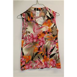 DEXIM WOMENS SLEEVELESS GOLF POLO SIZE:S