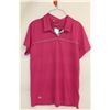 Image 1 : ADIDAS WOMENS PINK GOLF POLO SIZE:L