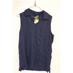 CW WOMENS SLEEVELESS GOLF SHIRT SIZE:S