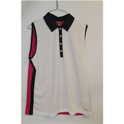 CW WOMEN'S SLEEVELESS GOLF SHIRT SIZE:L