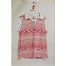 CW WOMEN'S SLEEVELESS GOLF SHIRT SIZE:L
