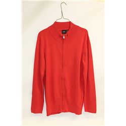 NIVO WOMEN'S CARDIGAN RED SWEATER SIZE:XXL