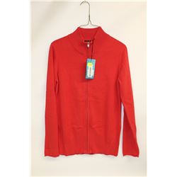 NIVO WOMEN'S CARDIGAN RED SWEATER SIZE:M