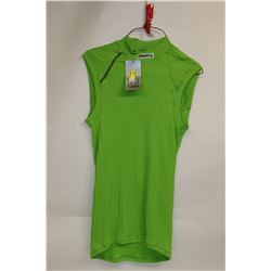 CRAFT WOMENS SLEEVELESS GREEN SPORTS SHIRT
