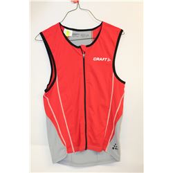 CRAFT MEN'S RED/BLACK TRI TANK