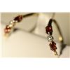 Image 2 : 9K Gold Garnet & Diamond Earrings MSRP $550