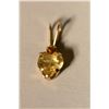 Image 1 : 10K Gold Citrine Pendant