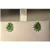 Image 2 : Sterling Silver Jade Earrings MSRP $511