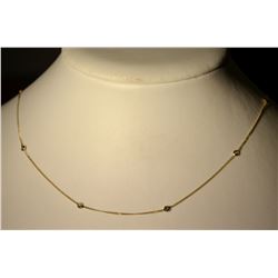 10K Gold Diamond by Yard Necklace MSRP $1293