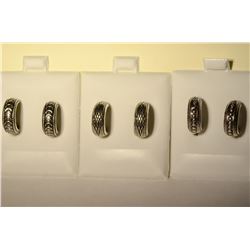 3 Pairs of Sterling Silver Ear Cuffs