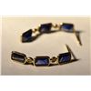 Image 3 : 14K Gold Sapphire/Diamond Earrings MSRP $2550