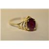 Image 2 : 14K Gold Ruby Ring MSRP $718