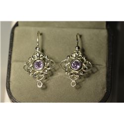 Sterling Silver Amethyst Earrings
