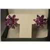 Image 2 : Sterling Silver Ruby Earrings MSRP $575