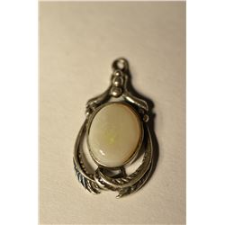 Sterling Silver Opal Pendant