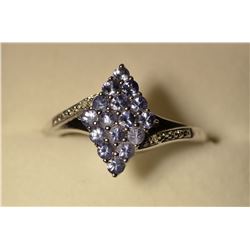 Sterling Silver Tanzanite/Dia Ring MSRP $640