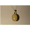 Image 2 : 14K Gold Opal/Blue Diamond Pendant MSRP $4524