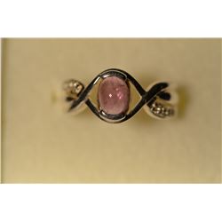 Sterling Silver Pink Tourmaline Ring