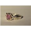 Image 2 : Sterling Silver Pink Tourmaline Ring