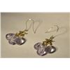 Image 1 : 14K Gold Amethyst Earrings MSRP $1550