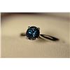 Image 1 : 14K Gold Blue Diamond Ring MSRP $2200
