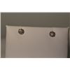Image 2 : 14K White Gold Diamond Earrings MSRP $1678