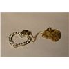 Image 3 : 10K Gold Cubic Earrings/Pendant Set MSRP $822
