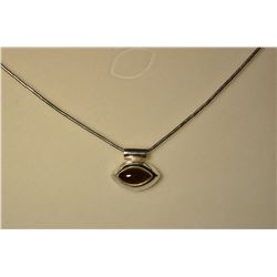 Sterling Silver Gemstone Pendant Necklace