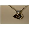 Image 2 : Sterling Silver Gemstone Pendant Necklace