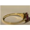 Image 2 : 10K Gold Ruby & Diamond Ring MSRP $676