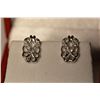 Image 1 : Sterling Silver Cubic Zirconia Earrings