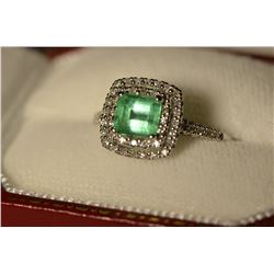 10K Gold Emerald/Diamond Ring MSRP $5196
