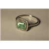 Image 4 : 10K Gold Emerald/Diamond Ring MSRP $5196