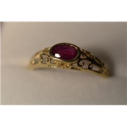 14K Gold Ruby Ring MSRP $1331