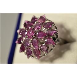 Sterling Silver Ruby Ring MSRP $925