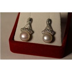 Sterlingm Silver Freshwater Pearl Earrings