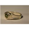 Image 2 : Sterling Silver Green Sapphire Ring