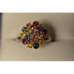 Sterling Silver Sapphire Ring MSRP $600