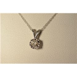14K White Gold Diamond Pendant MSRP $809