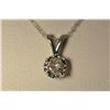 Image 2 : 14K White Gold Diamond Pendant MSRP $809