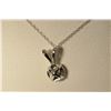 Image 3 : 14K White Gold Diamond Pendant MSRP $809