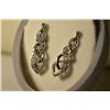 Image 2 : Sterling Silver Diamond Earrings MSRP $511