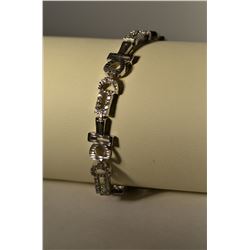 Sterling Silver Cubic Zirconia Bracelet