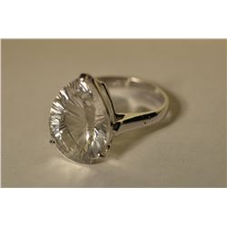 Sterling Silver White Topaz Ring MSRP $425